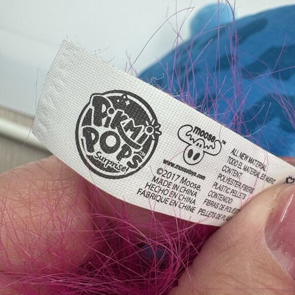 Moose Pikmi Pops Surprise Polo The Flashy Pony Squishable Blue Plush 10 inch - Picture 4 of 5